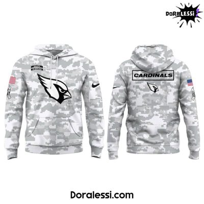 Arizona Cardinals 2024 Salute to Service Arctic Camo Limited Edition Combo Hoodie Pants Cap 3