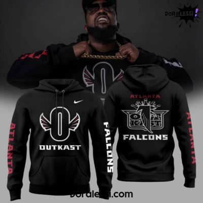 Atlanta Falcons X Outkast 2024 Limited Edition Black Combo Hoodie Pants Cap