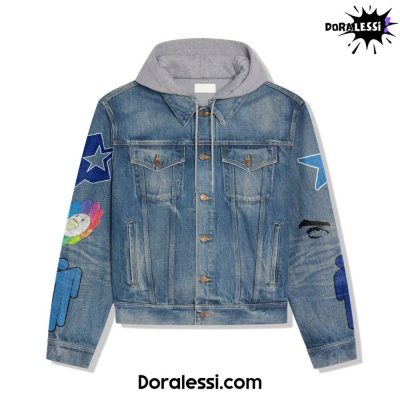 Billie Eilish Bird of A Feather Hooded Denim Jacket