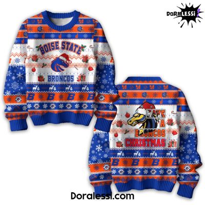 Boise State Broncos Have A Broncos Christmas Premium Christmas Sweater