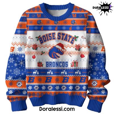 Boise State Broncos Have A Broncos Christmas Premium Christmas Sweater