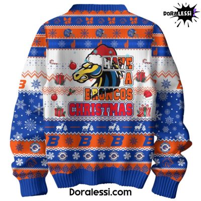 Boise State Broncos Have A Broncos Christmas Premium Christmas Sweater