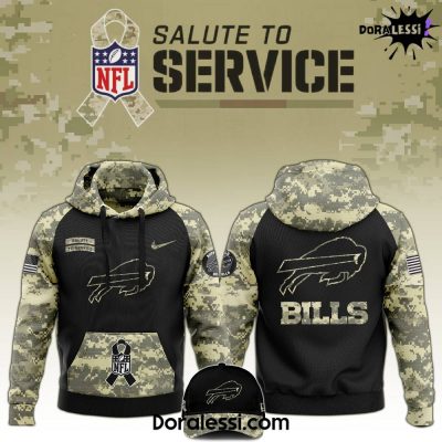 Buffalo Bills 2024 Salute to Service Club Limited Edition Camo Hoodie