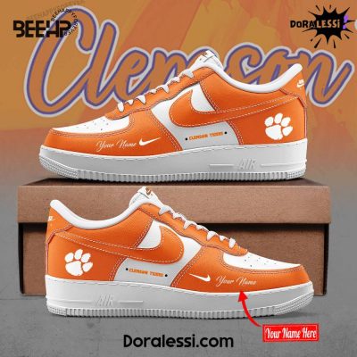 Clemson Tigers Air Force 1 Custom Sneakers