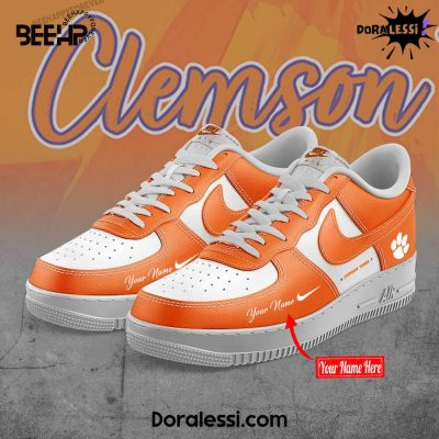 Clemson Tigers Air Force 1 Custom Sneakers