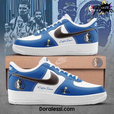 Dallas Mavericks Champion 2024 Custom Name Air Force 1 Shoes