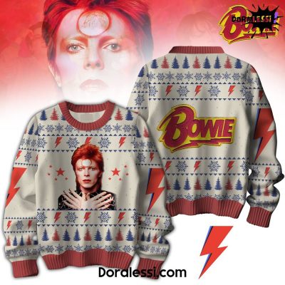 David Bowie Merry Chrismas Ugly Sweater