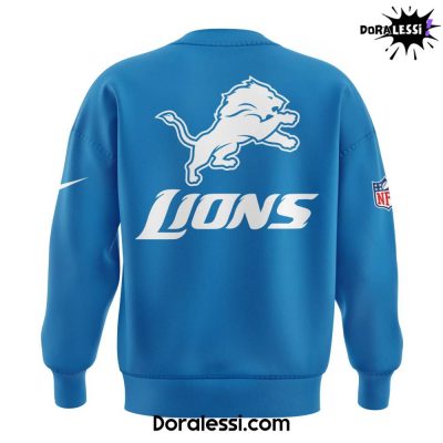 Detroit Lions Happy Thanksgiving Day Limited Edition Blue Sweatshirt