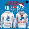 Detroit Lions Merry Christmas 2024 Knitted Sweater