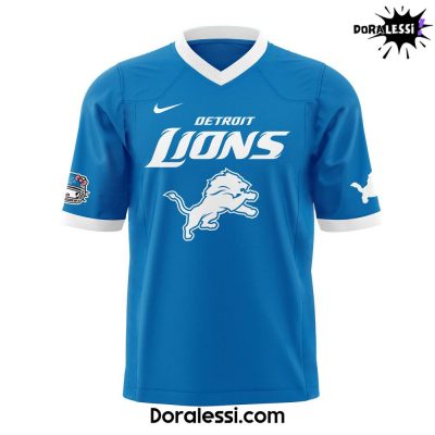 Detroit Lions x Hello Kitty Blue Limited Edition Football Jersey