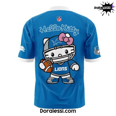 Detroit Lions x Hello Kitty Blue Limited Edition Football Jersey