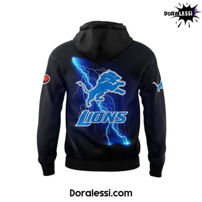 Detroit Lions x Sonic And Knuckles Limited Edition Black Hoodie