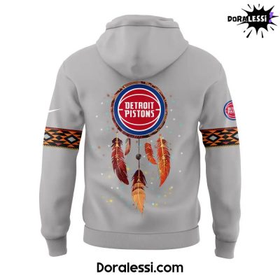 Detroit Pistons Native American Heritage Month Combo Hoodie Pants Cap