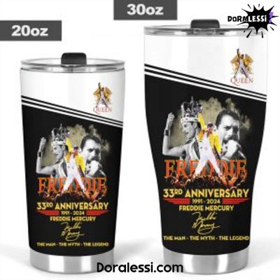 Freddie Mercury The Legend 33th Anniversary Tumbler Cup