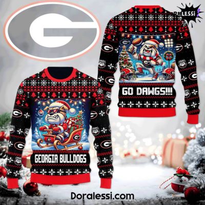 Georgia Bulldogs Go Dawgs Chrismas Premium Sweatshirt