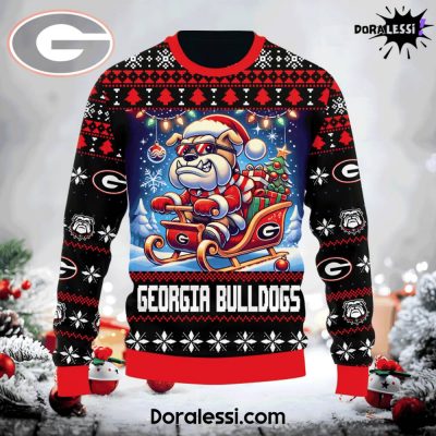 Georgia Bulldogs Go Dawgs Chrismas Premium Sweatshirt