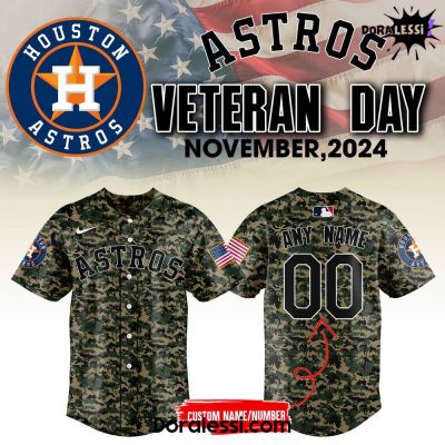 Houston Astros Unisex Veterans Day Premium Limited Baseball Jersey