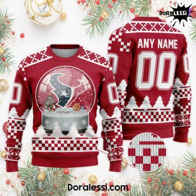 Houston Texans Merry Christmas Personalized Sweater