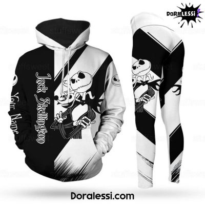 Jack Skellington Personalized Black&White Hoodie