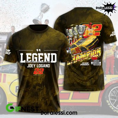 Joey Logano 22 Lengend Nascar Champion Limited Edition T-Shirt