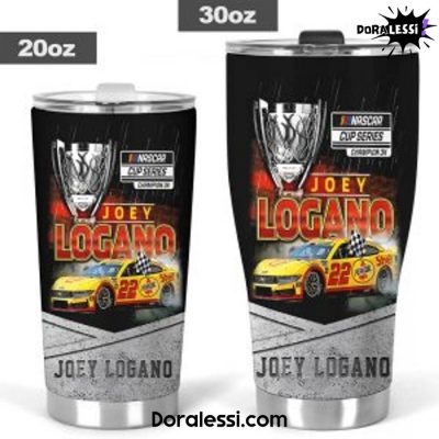 Joey Logano 3X Champions NASCAR Cup Series Tumbler Cup