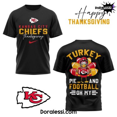 Kansas City Chiefs Happy Thankgiving Day 2024 Limited Editon Black T-shirt