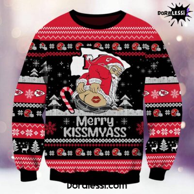 Kansas City Chiefs Merrykissmyass Knitted Sweater