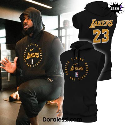 LeBron James Los Angeles Lakers Game Sleeveless Hoodie