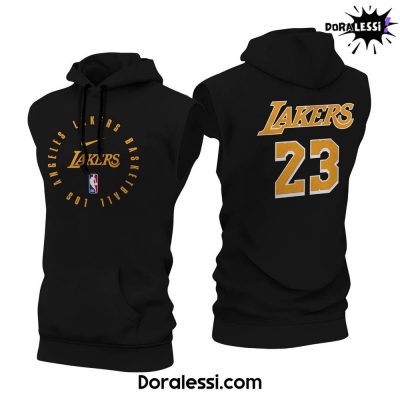 LeBron James Los Angeles Lakers Game Sleeveless Hoodie