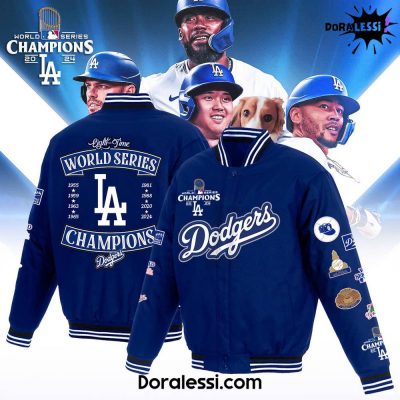 Los Angeles Dodgers 8x World Series Champions Baseball Jacket