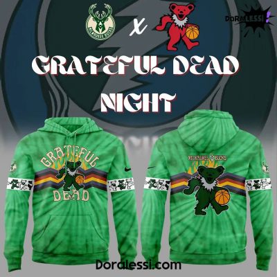 Milwaukee Bucks Grateful Dead Night Combo Hoodie Pants Cap