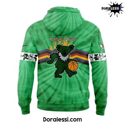 Milwaukee Bucks Grateful Dead Night Combo Hoodie Pants Cap