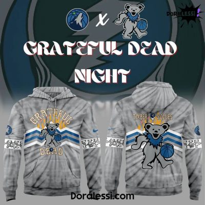 Minnesota Timberwolves X Limited Edition Grateful Dead Night Combo Hoodie, Pants, Cap