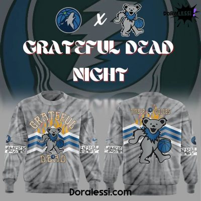 Minnesota Timberwolves X Limited Edition Grateful Dead Night Sweatshirt