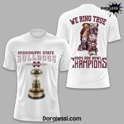 Mississippi State Bulldogs We Ring True 2024 Egg Bowl Champions Premium T-Shirt