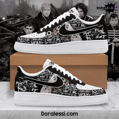 My Chemical Romance Premium Black Air Force 1 Shoes