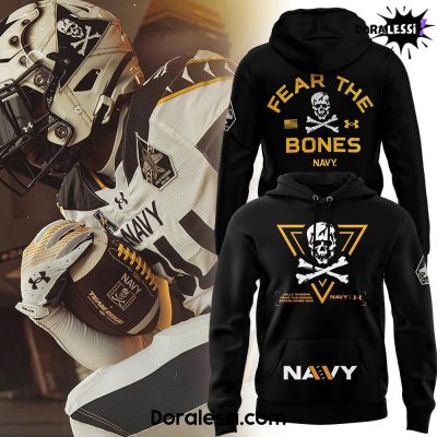 Navy Midshipmen Under Armour Black Rivalry Fear The Bones Hoodie