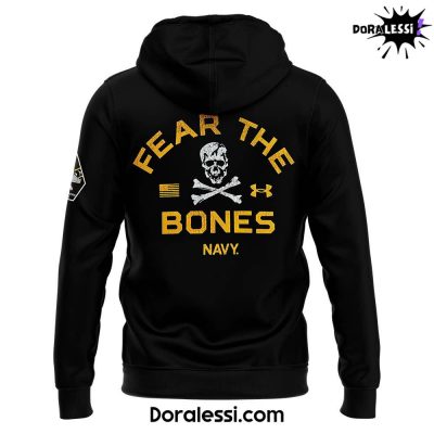 Navy Midshipmen Under Armour Black Rivalry Fear The Bones Hoodie