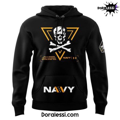 Navy Midshipmen Under Armour Black Rivalry Fear The Bones Hoodie