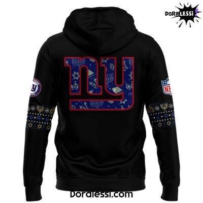 New York Giants 2024 Hanukkah Holliday Premium Limited Black Hoodie