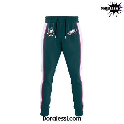 Philadelphia Eagles X Hello Kitty Combo Hoodie Pants Cap