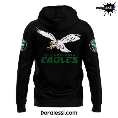 Philadelphia Eagles x Chill Guy 2024 Black Hoodie