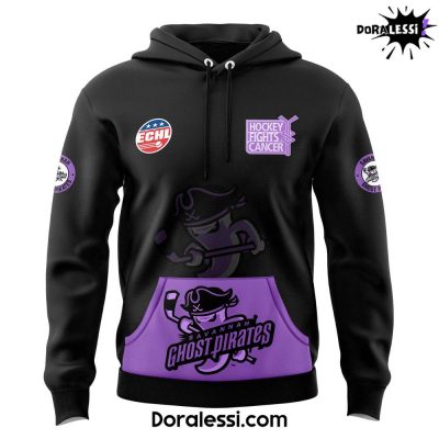 Savannah Ghost Pirates ECHL Hockey Fight Cancer 25th Anniversary Hoodie