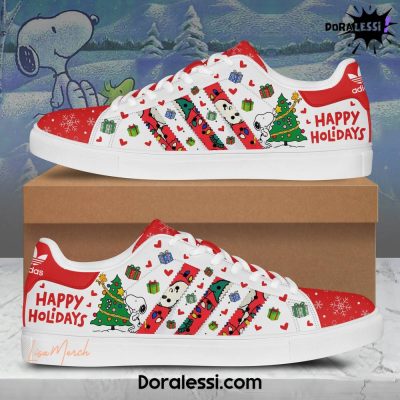 Snoopy Happy Holiday Christmas Stan Smith Shoes