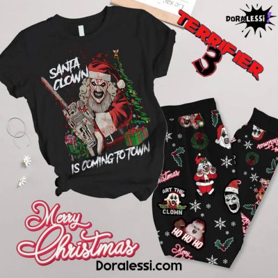 TERRIFIER X Santa Clown Is Coming To Town Christmas Premium Pyjama Set