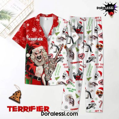 TERRIFIER X Art The Clowns Art Was Here Christmas Premium Pyjama Set