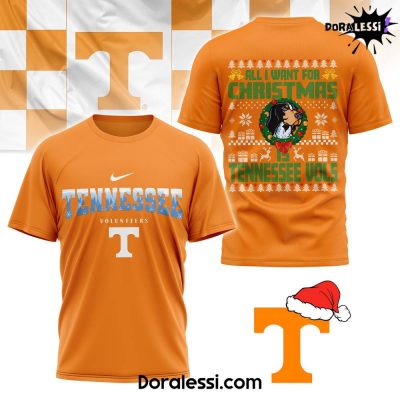 Tennessee Volunteers All I Want For Chrismas Is Tennessee Vols Premium T-Shirt