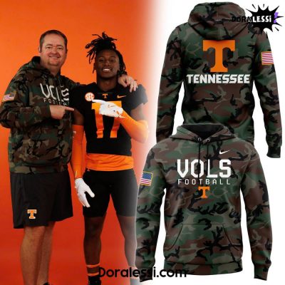 Tennessee Volunteers Football 2024 Salute to Service Camo Hoodie