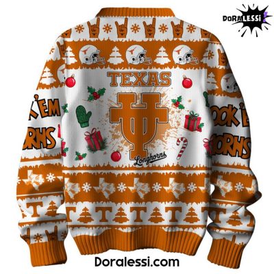 Texas Longhorns Light Shine Bright Premium Christmas Sweater