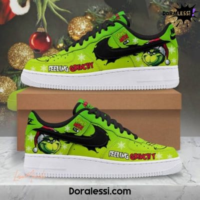 The Grinch Felling Grinchy Air Force 1 Shoes